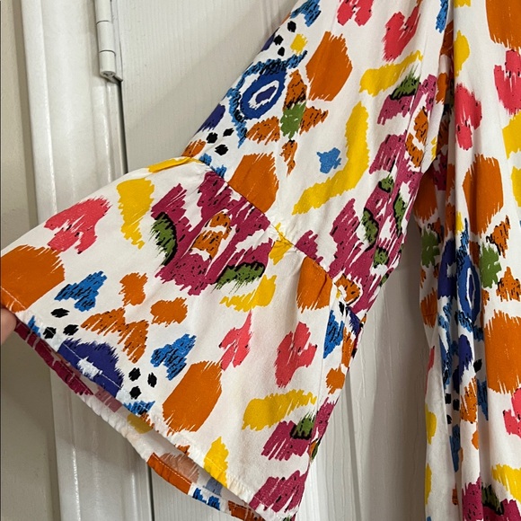 Colorful Patterned Mini Dress - Picture 5 of 6